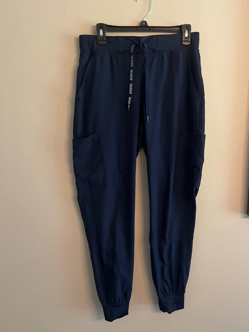Med Couture Navy Jogger Pants with Cargo Pockets